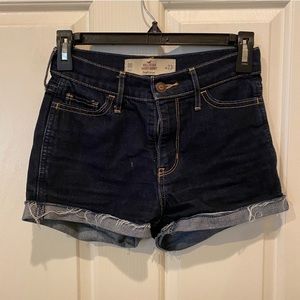 Hollister cropped denim shorts